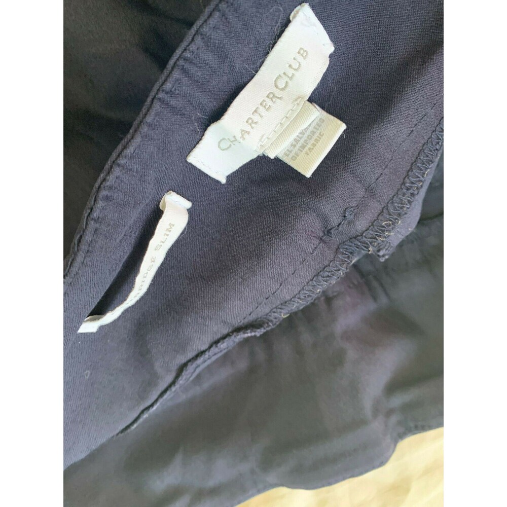 CHARTER CLUB WOMENS CABRIDGE SLIM PULL ON CAPRIS PANTS SIZE 12P - Picture 3 of 3